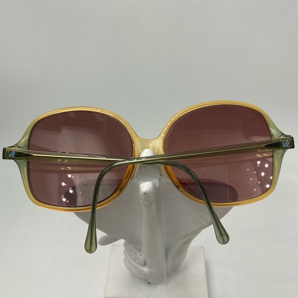 Vintage Viennaline Orange Oval Sunglasses Frames - Picture 4 of 6